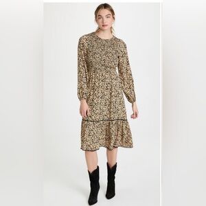 Lost + Wander “Pick Me Golden Hour” Midi Dress - size M